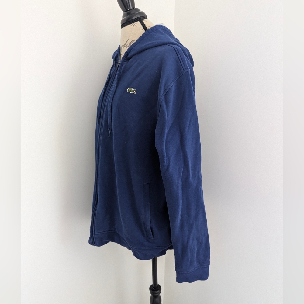 Lacoste Sport Navy Blue Hoodie 3XL - Picture 2 of 10